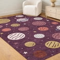thumbnail image 6 of Addison Rugs Chantille Indoor/Outdoor Transitional Kids Eggplant Machine Washable Rectangle Rug, 9' x 12', 6 of 8