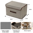 thumbnail image 4 of 6PCS Cajas De Almacenamiento Con Tapa Y Asa - Bolsa Almacenamiento Ropa Gran Organizador De Ropa Plegables De Tela No Tejida Cajones Organizadoras Para Closet Con Tapas Para Hogar Oficina Dormitorio, 4 of 7