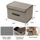 thumbnail image 4 of 6PCS Cajas De Almacenamiento Con Tapa Y Asa - Bolsa Almacenamiento Ropa Gran Organizador De Ropa Plegables De Tela No Tejida Cajones Organizadoras Para Closet Con Tapas Para Hogar Oficina Dormitorio, 4 of 7