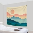 thumbnail image 2 of PBOBRIICH Boho Tapestry Wall Hanging,Green Red Mountain Sun Tapestries for Dorm Living Room Bedroom Decor, 2 of 5