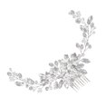 thumbnail image 2 of SkyAuks Wedding Hair Accessories, Pearl Vine Hair Clips, Silver, 2 of 7