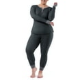 thumbnail image 5 of Fruit of the Loom Women's and Women's Plus Thermal Henley Top & Bottom Set, 5 of 15