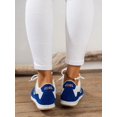 thumbnail image 5 of Sporty Sneakers For Women, Two Tone Lace-up Front Running Shoes, 5 of 5