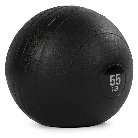 Titan Fitness 55 LB Rubber Slam Ball, Dead Weight Ball Absorbs Impact, Minimal Bounce, Textured Surface
