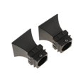 thumbnail image 2 of Langgg 2Pcs Curtain Rod Ends Drapery Pole Head for Dia. 28mm Rod Square Tower#Black, 2 of 9