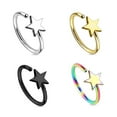 thumbnail image 2 of Luxe Modz 4PCS Nose Hoop Rings 20 Gauge Annealed Ion Plated Surgical Steel Wiith 4 Different Style, 2 of 4