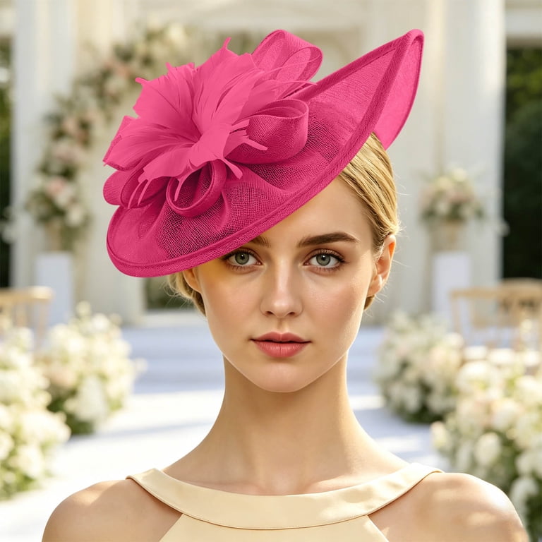 Vintage Fascinator Hat with Feathers - Derby Headwear for Tea Parties Cizoe Fascinators Hat for Women Tea Party Hat Kentucky Derby  main image 4
