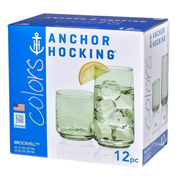 12 verres AH Brockhill verts 12 verres Brockhill verts