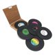 thumbnail image 5 of 6 posavasos de vinilo para discos de CD retro, posavasos para bebidas de café, vajilla, posavasos antideslizantes, 11 Afortunado Sencillez, 5 of 5