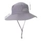 thumbnail image 5 of Sombrero de cubo para hombre a prueba de rayos ultravioleta de moda para deportes al aire libre, pesca, camping (gris claro), 5 of 8