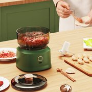 Premium portable electric garlic chopper, 25w powerful mini food processor with one-touch operation, safe food-grade pp material for onion, ginger & herbs, 5. 3x4 inch compact size