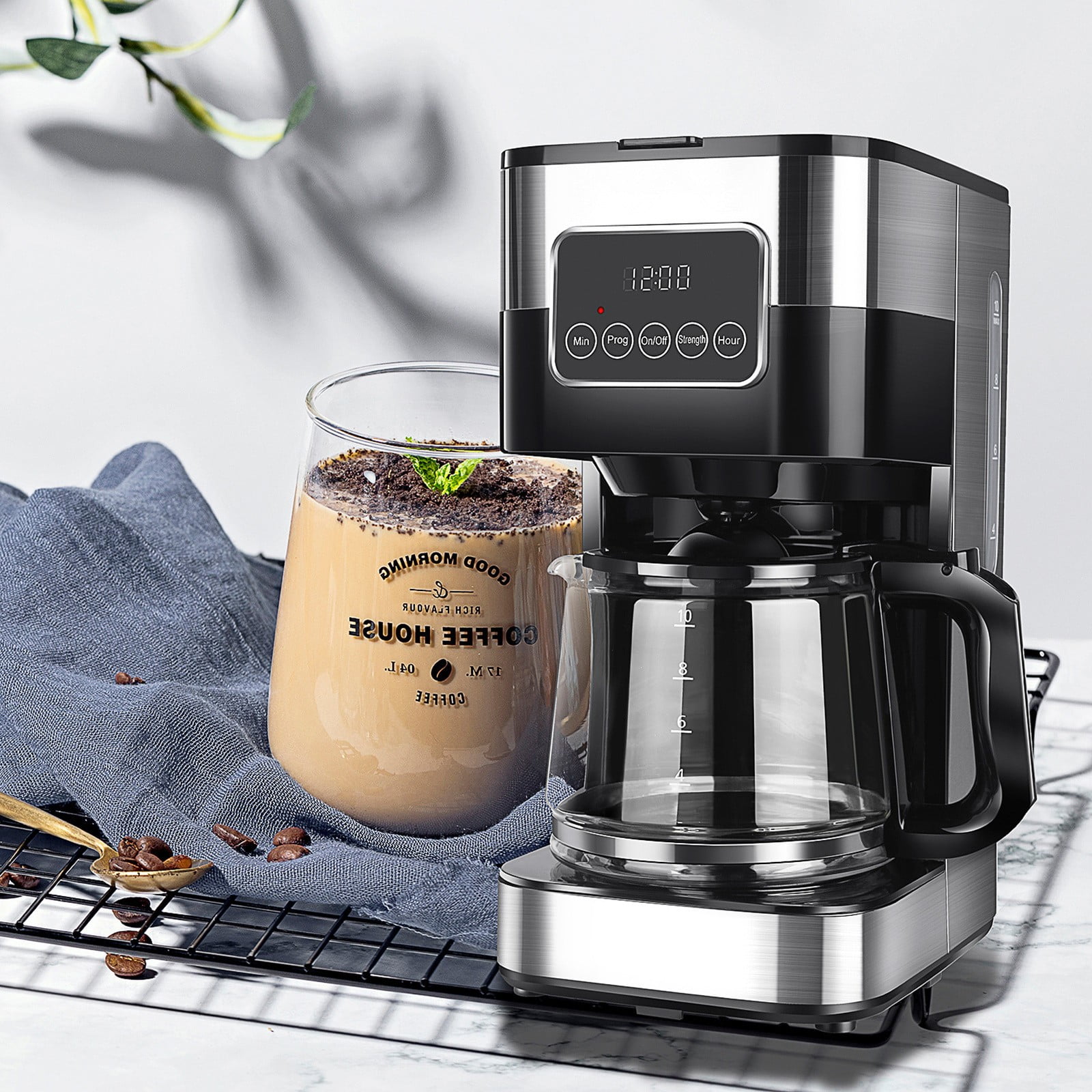 SHARDOR Drip Coffee Maker, Programmable 10-cup Coffee Machine with