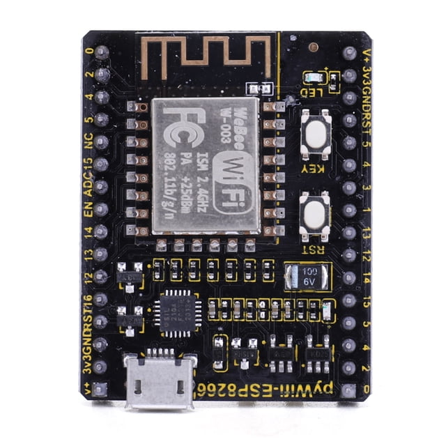 Placa Integrada De Demostración De Desarrollo Ywifi-Esp8266 Placa de desarrollo de módulo inalámbrico DC36V-6V compatible con STA + AP + WIFH para Micropython WDOplteas Para estrenar