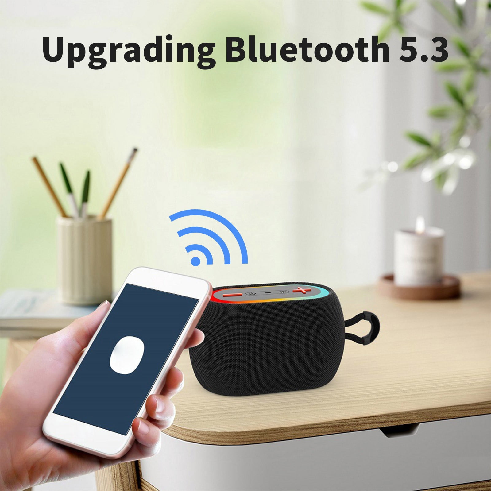 wireless speaker❤️ Zxsyw Bluetooth 5.3 Wireless Speaker, 5W High Power Stereo Audio