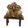 thumbnail image 2 of Estatua de conejo de pareja de jardín, escultura de resina, colección de regalo, obra de , figura decorativa de animal, decoración de jardín para, 2 of 8