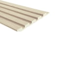 thumbnail image 4 of Dundee Deco Fluted 3D Wall Panels - Modern DIY Decorative Wooden Wall Panels - Easy to Install - Off White, Tan - Sample 6" x 6", 4 of 7