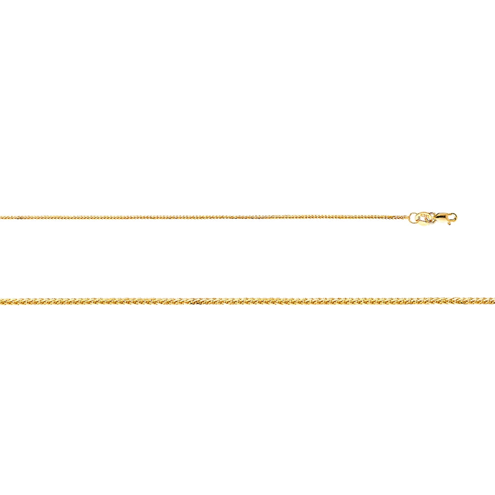 Precious Stars 14K Yellow Gold 'Mom' Floral Heart Pendant with 20" Chain Necklace