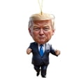 thumbnail image 3 of Patriótico Donald Trump 2024 Adorno Navideño Acrílico Dibujos Animados (F), 3 of 4
