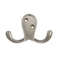 thumbnail image 6 of Design House 5-Pack Double Hat, Coat, or Towel Hooks, Satin Nickel, 6 of 10