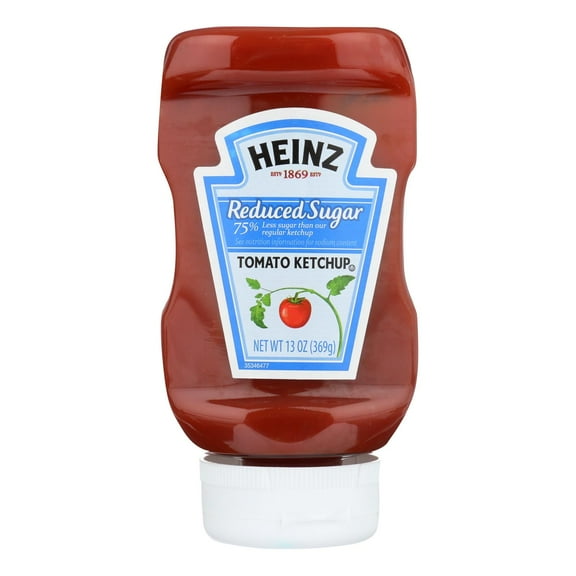 Heinz Ketchup, Reduced Sugar - Case of 6 - 13 OZ