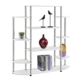 thumbnail image 3 of Pemberly Row Wall Unit Bookcase in White Wood and Stainless, 3 of 3