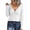 White, variant on women's Long Sleeve Henley T Shirts Button Down Slim Fit Tops Scoop Neck Ribbed Knit Shirts