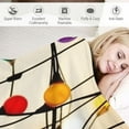 thumbnail image 3 of Shiartex Kinetic Art Lights Print Throw Blanket for Bed, Couch, Car - Flannel Material Blanket for Kids and Adults - All Seasons Blanket 40x50in, 3 of 6
