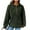 Army Green, variant on Buigttklop Trendy Hoodies for Women 2024 Casual Long Sleeve Drawstring Waffle Pullover Tops Loose Hooded Sweatshirt with Pocket