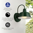 thumbnail image 4 of Design House Mason Modern Farmhouse Forest Green 1-Light Indoor/Outdoor 8" Wall Light, 4 of 12