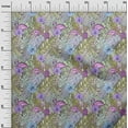 thumbnail image 3 of oneOone Polyester Spandex Olive Green Fabric Tropical Flamingo Craft Projects Decor Fabric Printed By The Yard 56 Inch Wide, 3 of 4