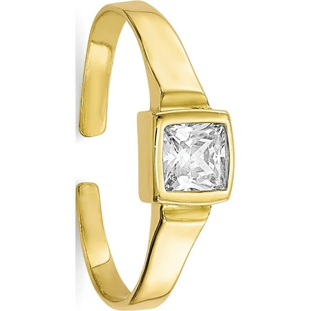 10k Yellow Gold CZ Toe Ring