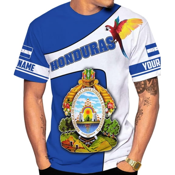 Personalized Honduras Shirt Camisa Honduras Hombres Honduras Shirts for Men Women Honduras Flag Honduran Pride Tshirt (DefaultTitle, S)