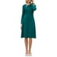thumbnail image 1 of INSPIRE CHIC Vestido A-Line Elegante para Mujeres Cuello Asimétrico Vestir para Trabajar Vestidos con Falda L Azul Pavo Real, 1 of 5