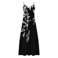 thumbnail image 5 of Viikei Womens Dresses Summer,Ladies' Fashion Print Round Neck Dress Black M, 5 of 5