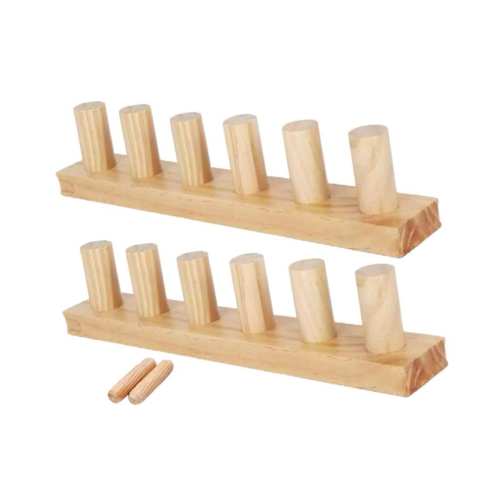 Wxqbjtam 2-Piece Wooden Weaving Loom, Modular, Expandable, Handcrafted, Durable, Suitable 2Pcs