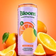 Bloom Nutrition Sparkling Energy Drink, Juicy Orange, 12 fl oz Single Can
