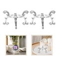 thumbnail image 3 of LOVEVER 2Pcs Alloy Crystal Ball Base Crystal Ball Display Base Crystal Sphere Holder, 3 of 7