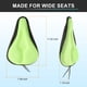 thumbnail image 2 of Funda de Asiento de Bicicleta Cojín de Sillín de Bicicleta con Gran Almohadilla de Gel de Silicona Cómoda para Hombres y Mujeres Bicicletas Estacionarias, Verde, 2 of 7