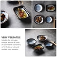 thumbnail image 2 of 4pcs Ceramic Seasoning Dish Sea Wave Pattern Small Flavor Sauce Dish Dishware, 2 of 8