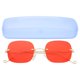 thumbnail image 1 of Gafas de sol sin montura con estilo para hombres y mujeres, gafas de sol portátiles con protección UV para viajes al aire libre, 1 of 8