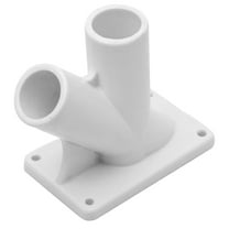 HERFIER Flag Pole Holder Bracket Wall Mount Flag Holder Plastic Mounting Bracket 3.77x3.73x2.28in