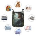 thumbnail image 5 of KLL Forest Stone-Colored Dragon Waterproof Foldable Laundry Hamper Bucket with Handles for Storage Bin,Kids Room,Home Organizer (Medium ), 5 of 7