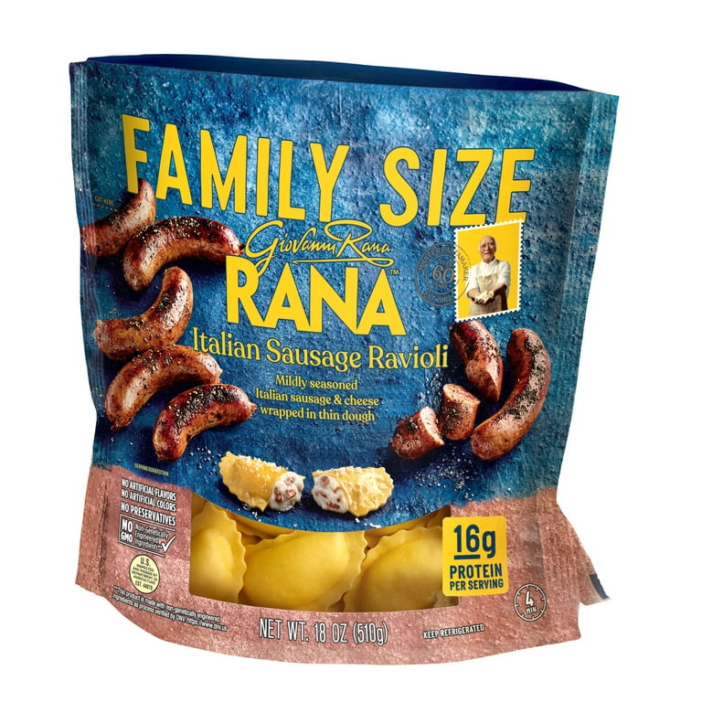 Giovanni Rana Homestyle Ravioli Italian Sausage Premium Filled