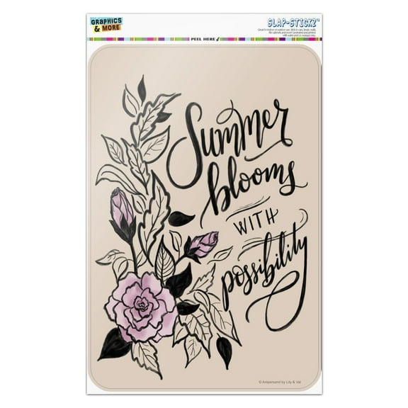 Summer Blooms with Possibility Home Business Office Sign