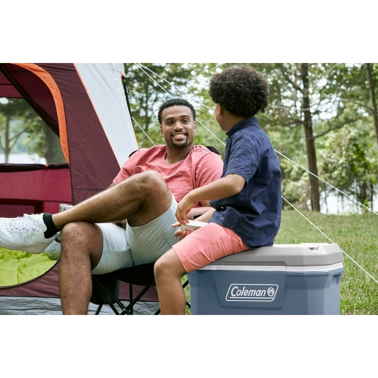 Coleman 316 Series 60QT Hard Chest Wheeled Cooler, Lakeside Blue