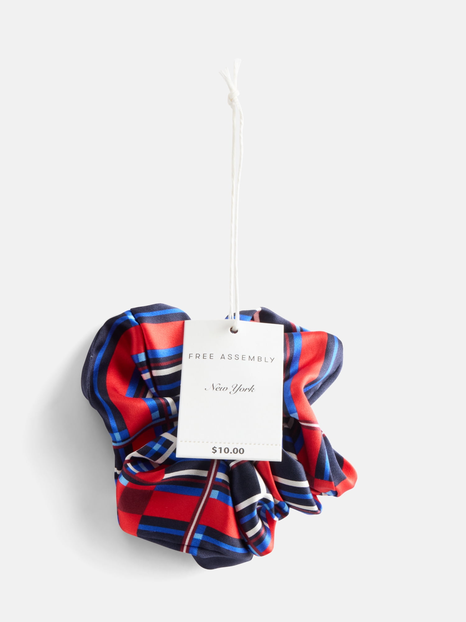 Free Assembly Women's Silk Hair Tie, Navy