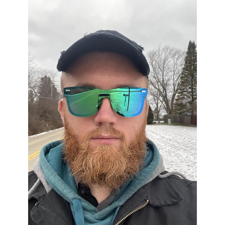 FEISEDY, Rimless Mirrored Sunglasses, B4114, UV400 Polarized  display picture 1