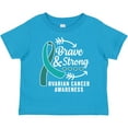 thumbnail image 3 of Inktastic Ovarian Cancer Awareness Brave and Strong with Arrows Boys or Girls Toddler T-Shirt, 3 of 5
