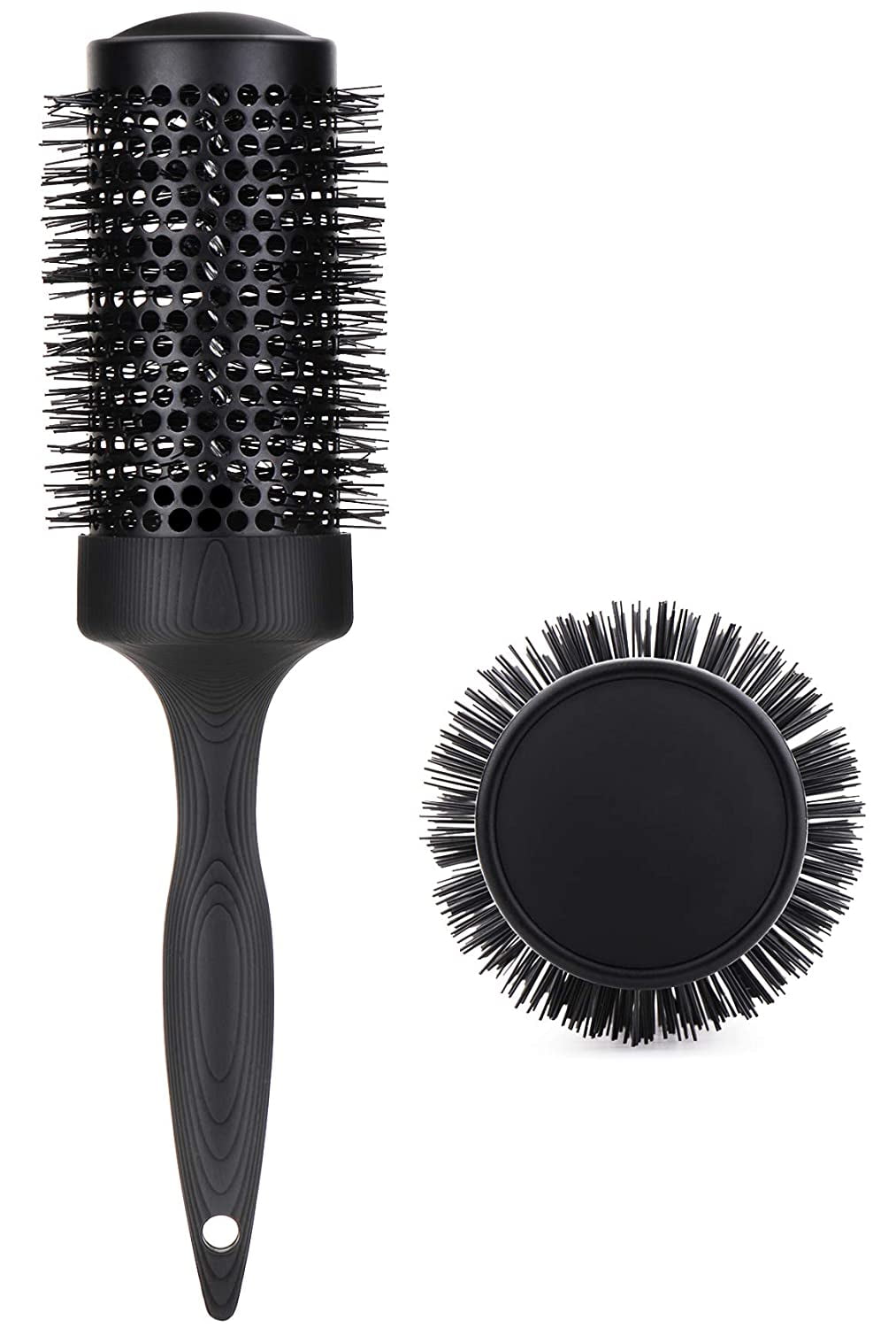 Perfehair Large Ceramic Round Brush for Blow Drying, 2.9 Inch Ionic Thermal Barrel Hairbrush for Women Blowout, Styling, Curling, Smoothing, Straightening Medium to Long Wavy or Curly Hair