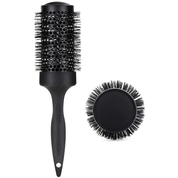 Perfehair Large Ceramic Round Brush for Blow Drying, 2.9 Inch Ionic Thermal Barrel Hairbrush for Women Blowout, Styling, Curling, Smoothing, Straightening Medium to Long Wavy or Curly Hair